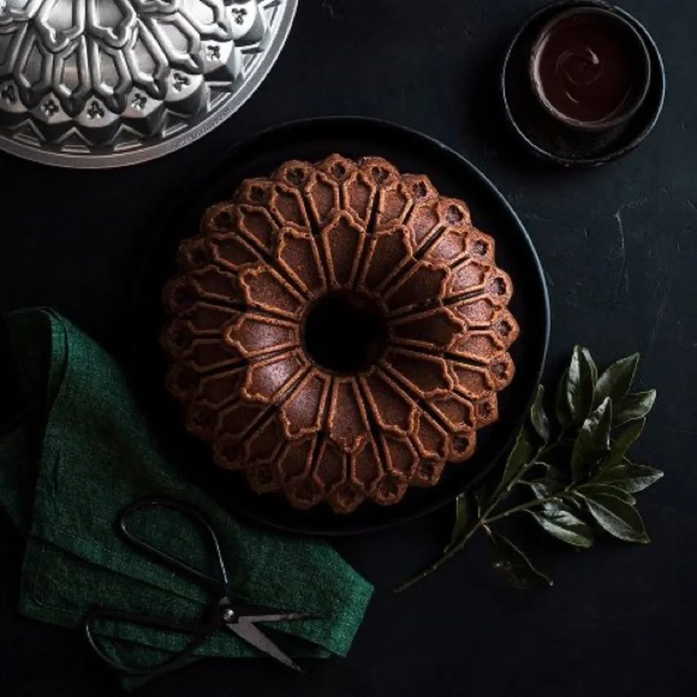 Nordic Ware Silver Decorative Bundt Cake Pan